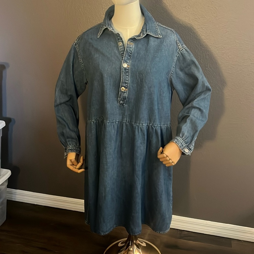 & Denim Dress